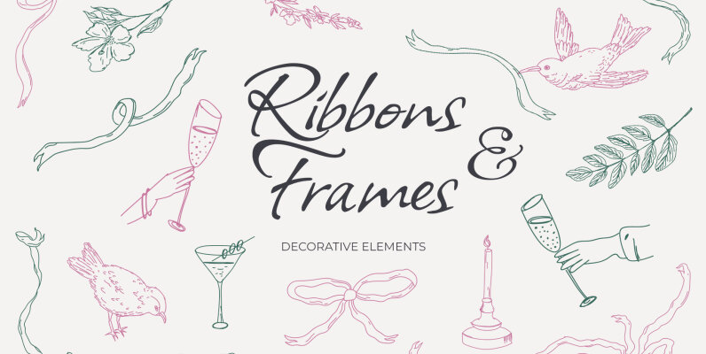 Ribbons and Frames Clipart