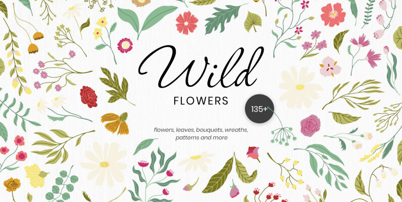 Wild Flowers Clipart