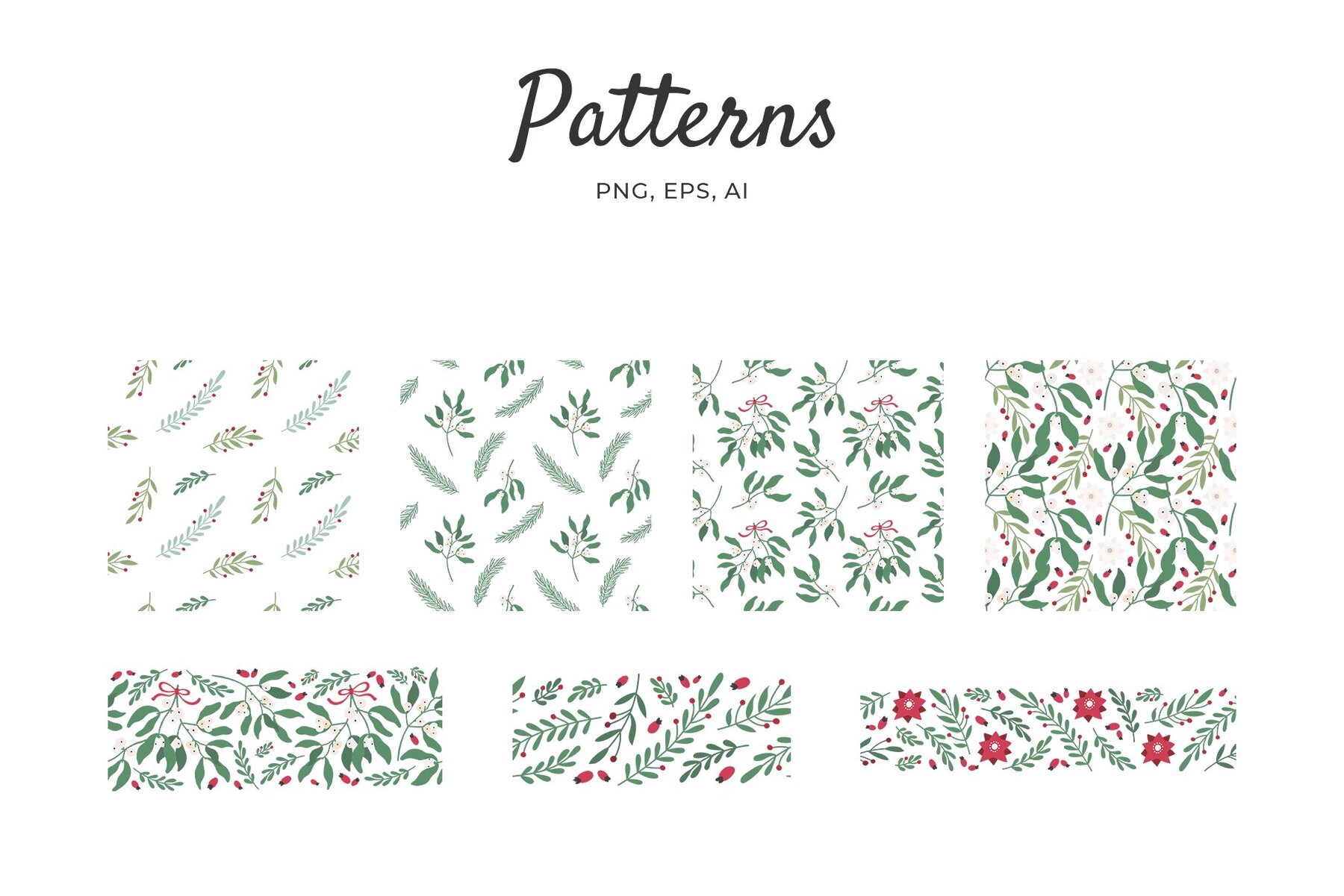 Christmas Florals Clipart 7