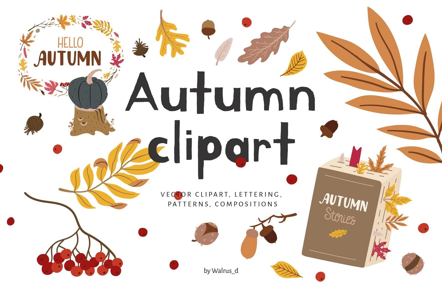 Autumn Cute Clipart 1