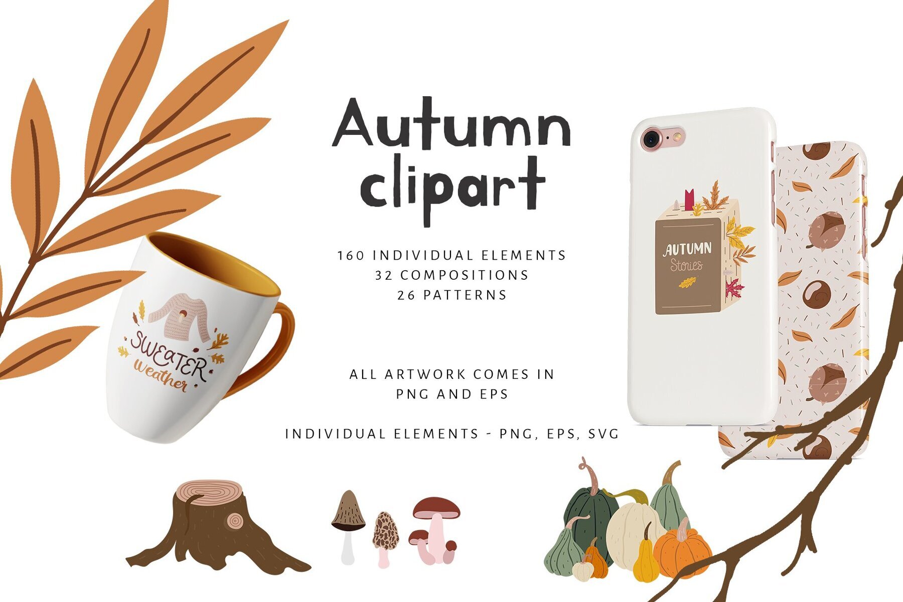Autumn Cute Clipart 2