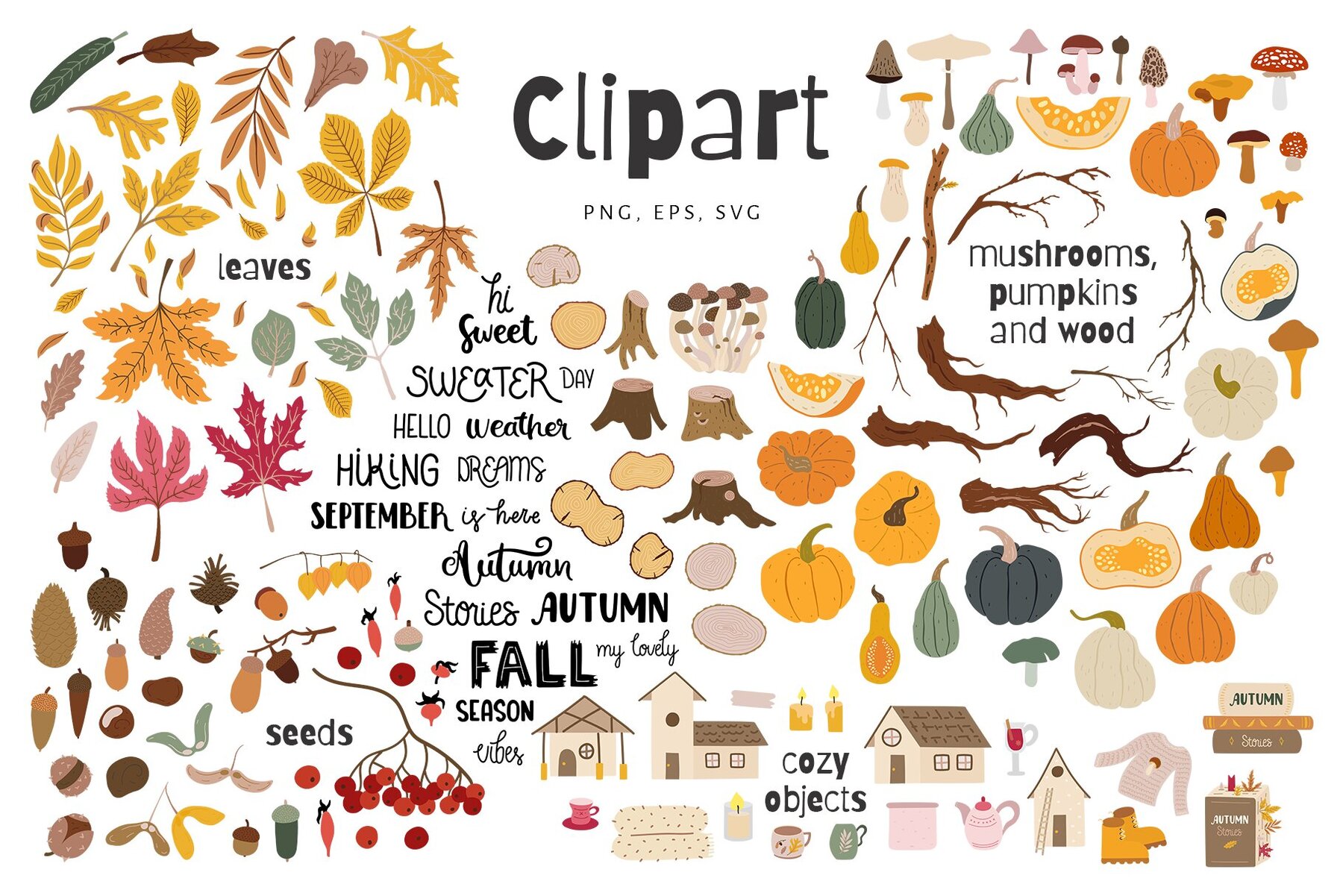 Autumn Cute Clipart 4