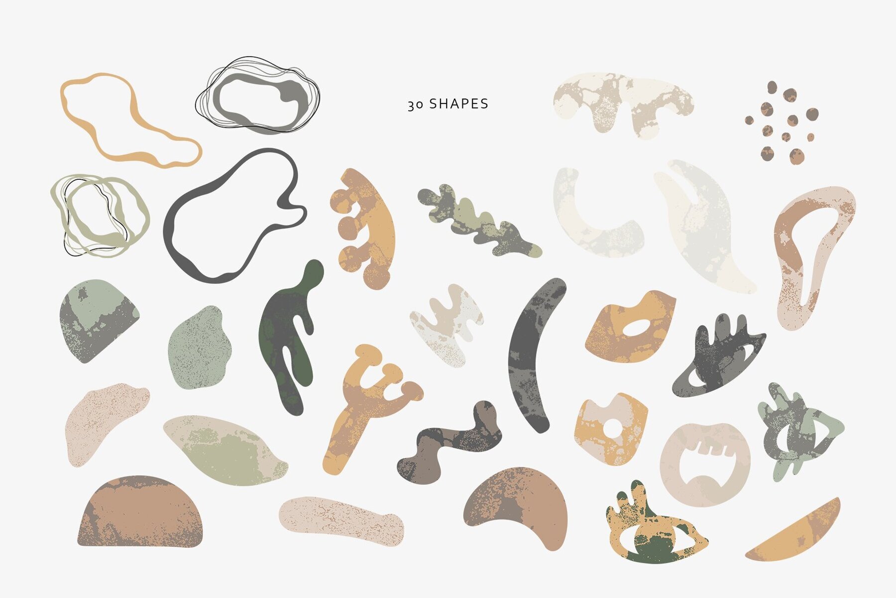 Textured Vector Shapes 2