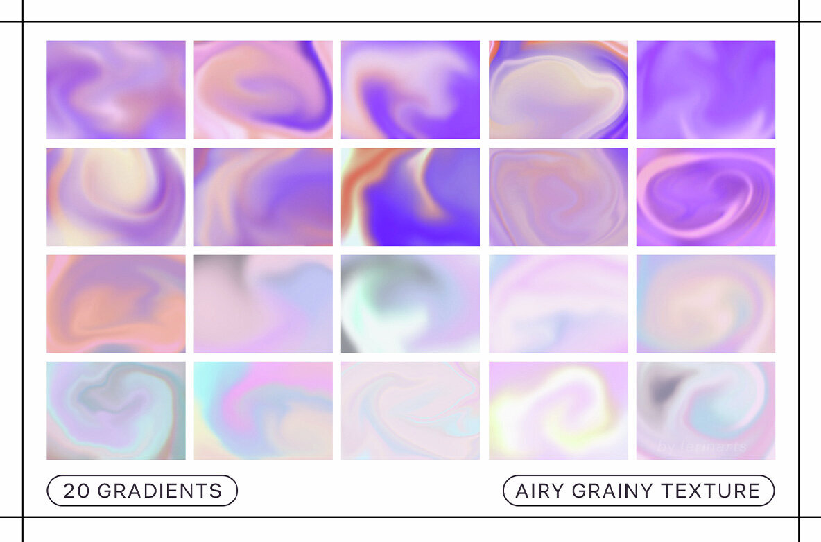 20 Airy Grainy Gradient Backgrounds 2
