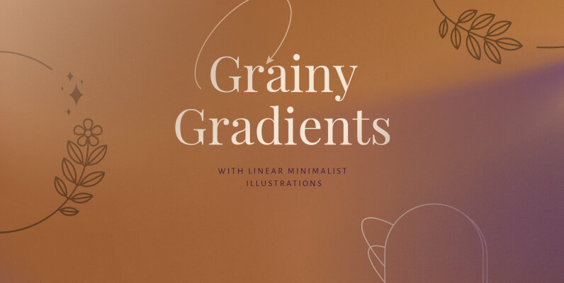 Grainy Gradients with Linear Shapes
