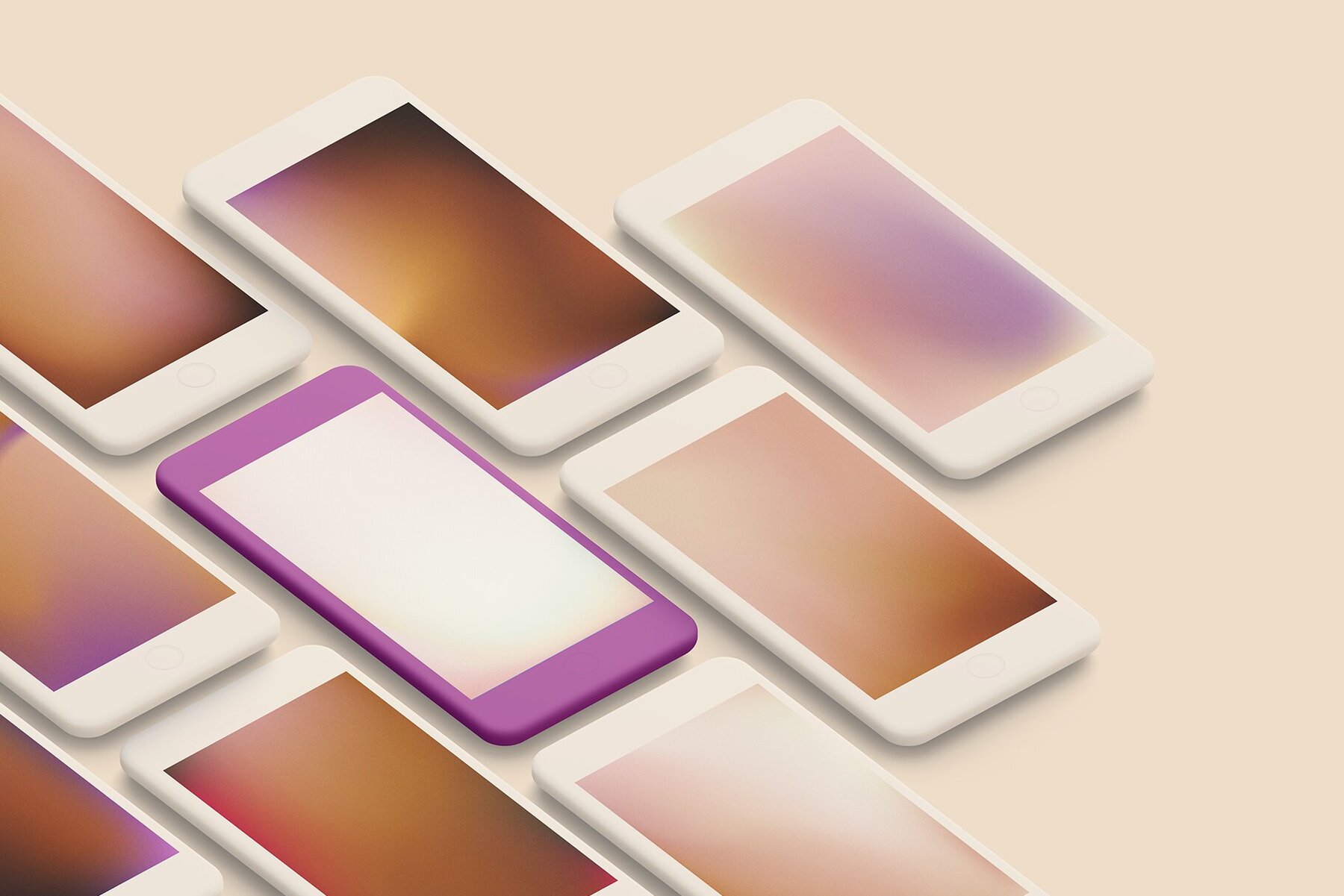 Grainy Gradients with Linear Shapes 6