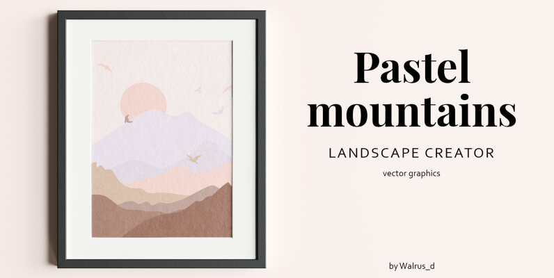 Pastel Mountains Creator