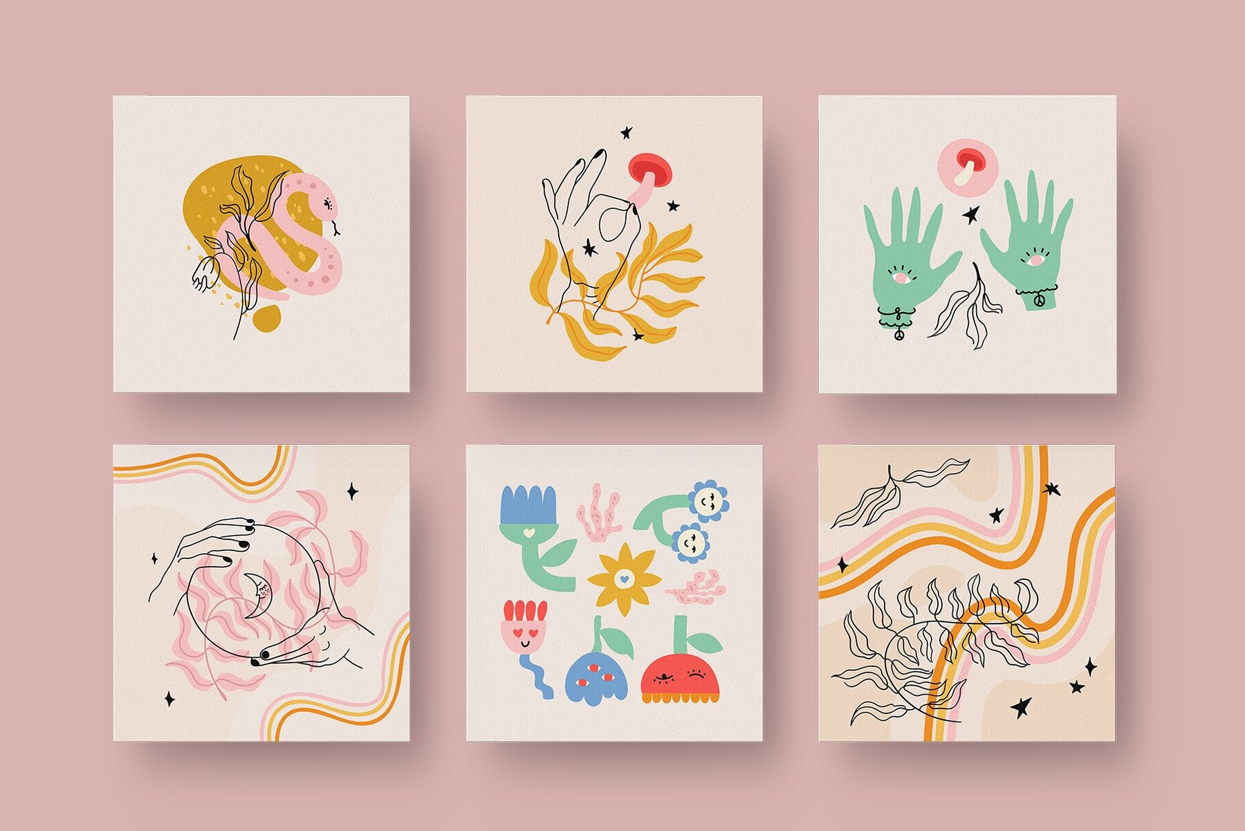 70s Cute Witch Clipart 7