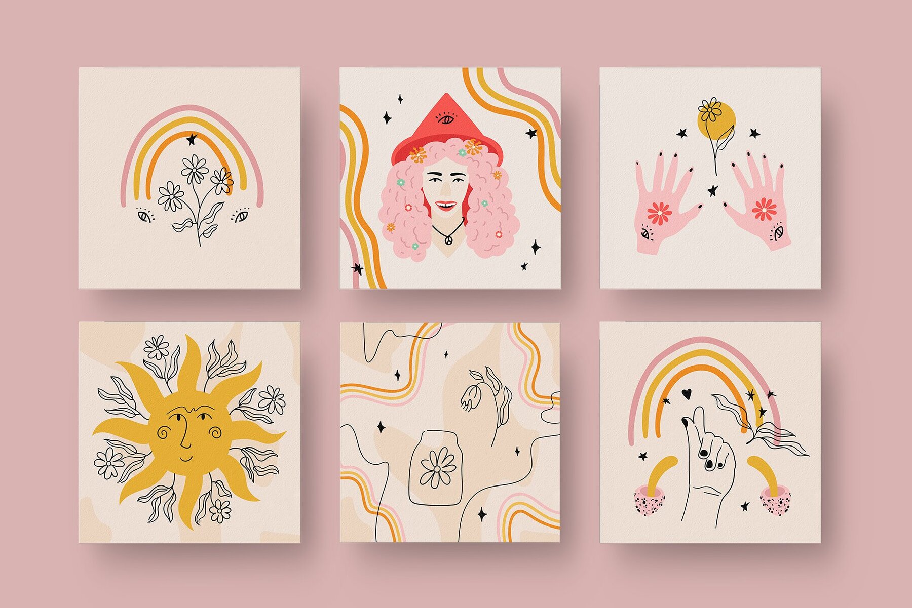 70s Cute Witch Clipart 8