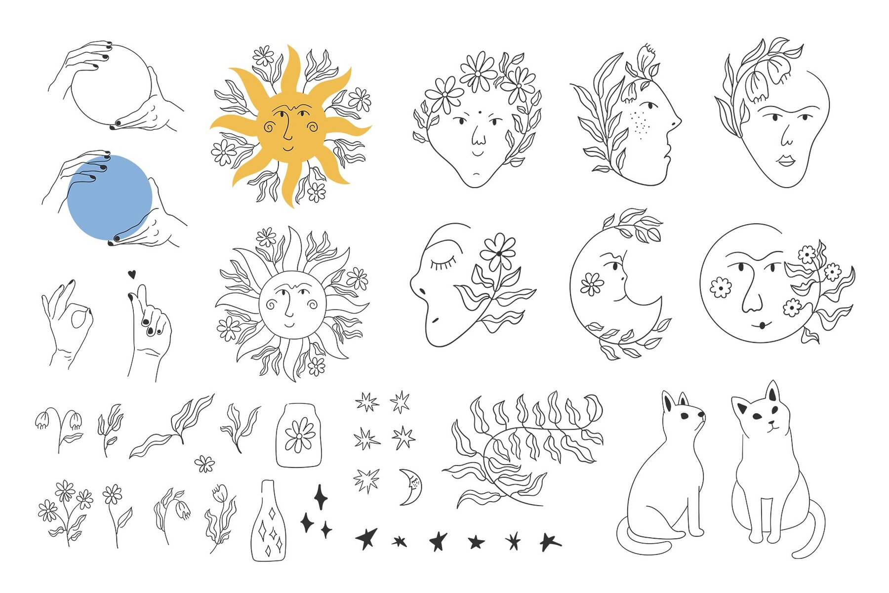 70s Cute Witch Clipart 15