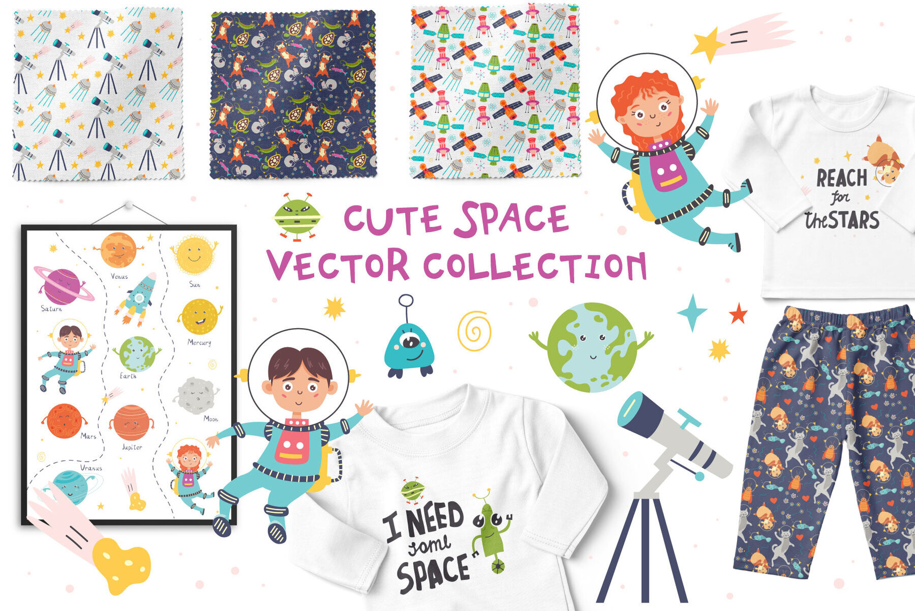 Cute Space Vector Collection 1
