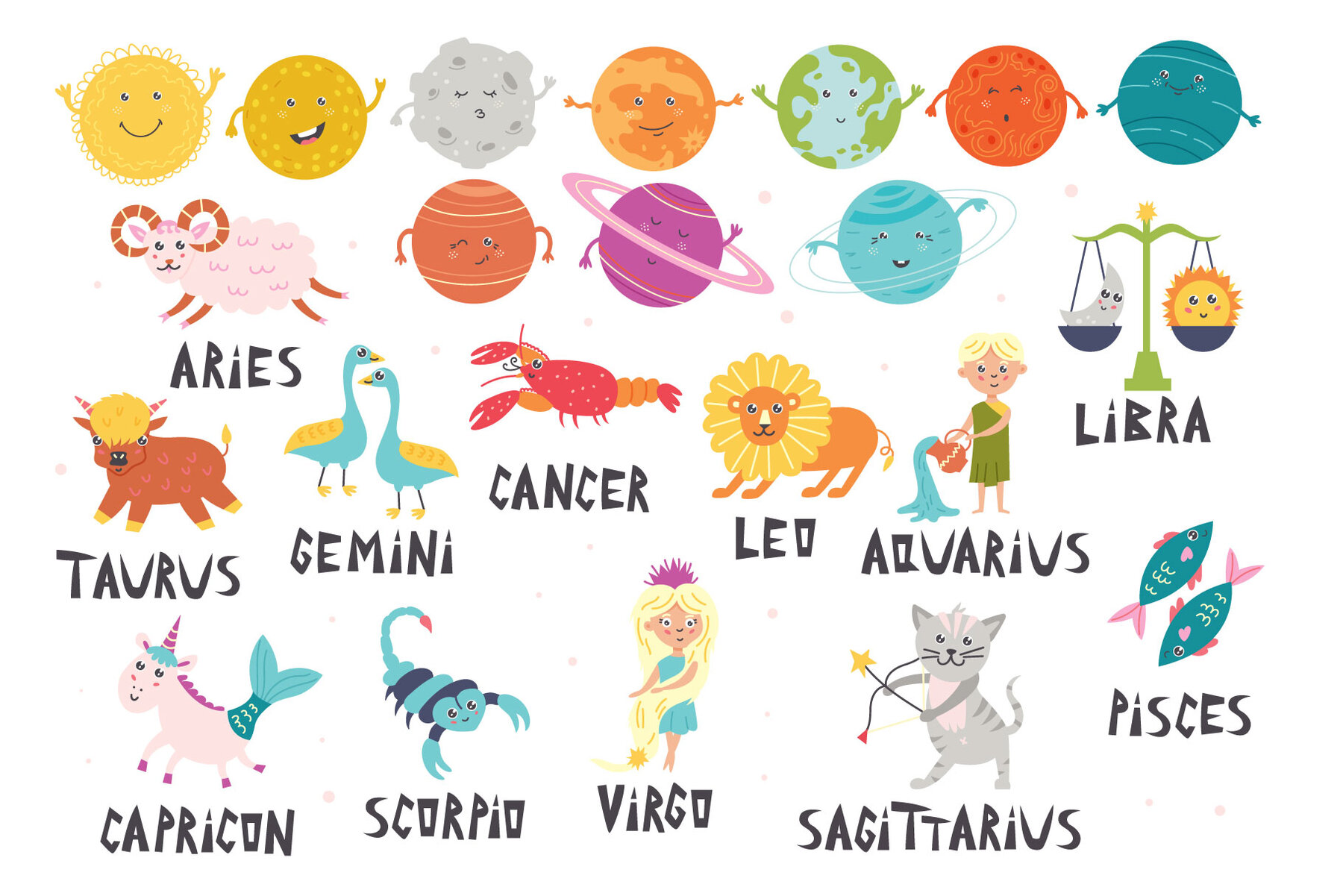 Cute Space Vector Collection 4