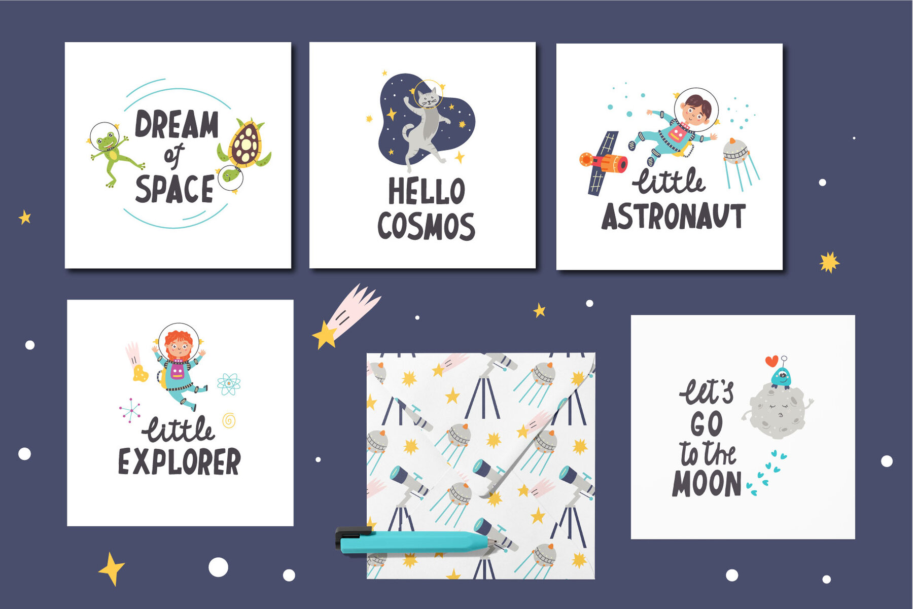 Cute Space Vector Collection 11