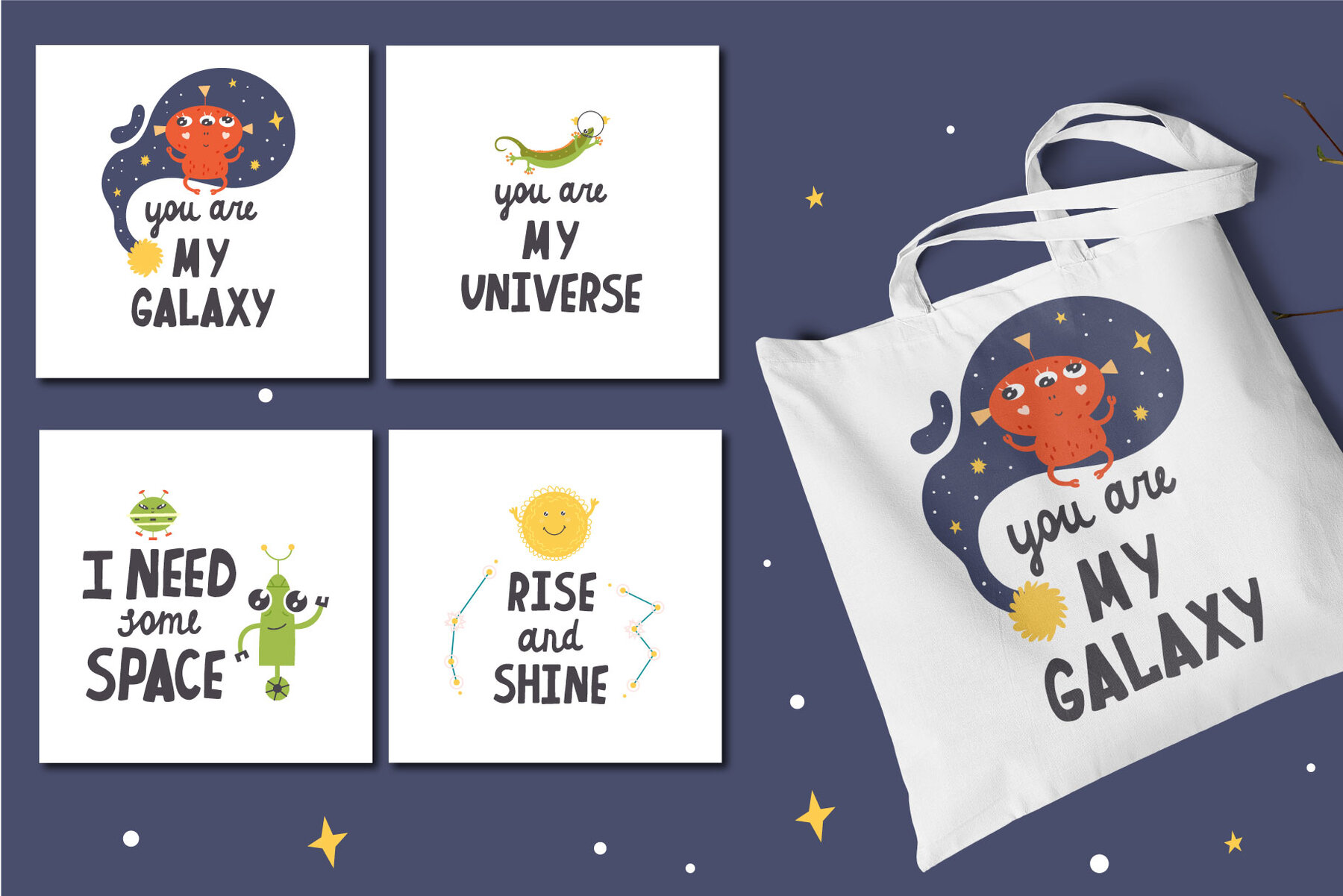 Cute Space Vector Collection 12