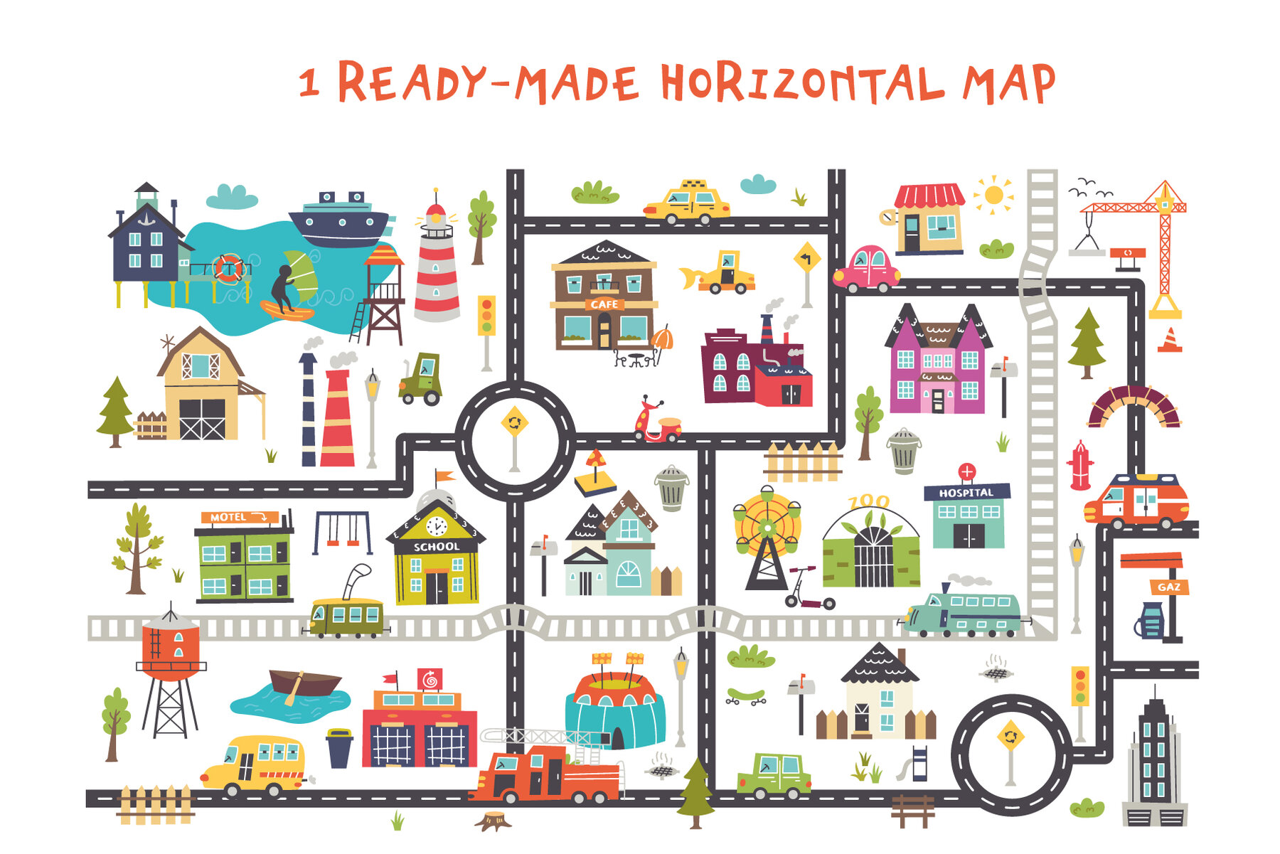 Kids Map Creator City Map 7
