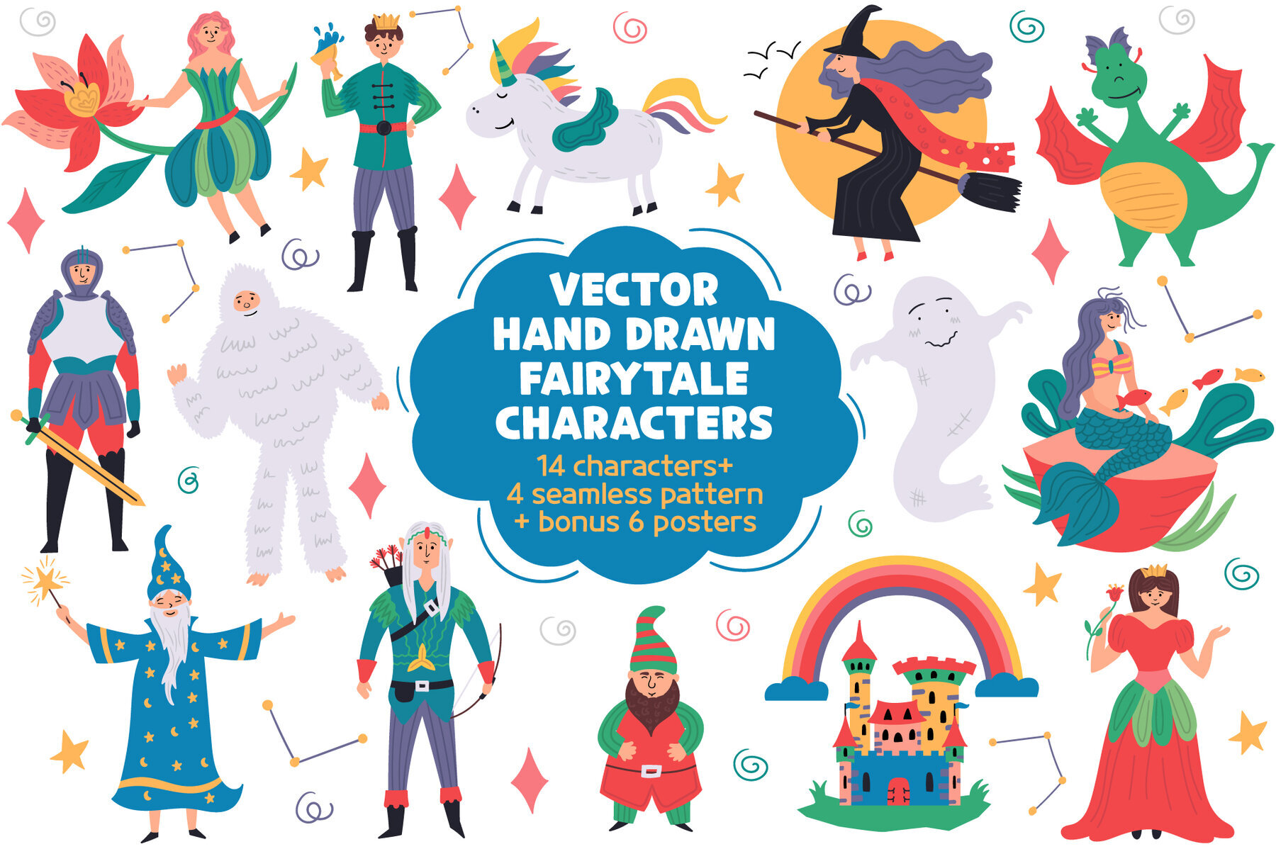 Hand Drawn Fairytale Character 1