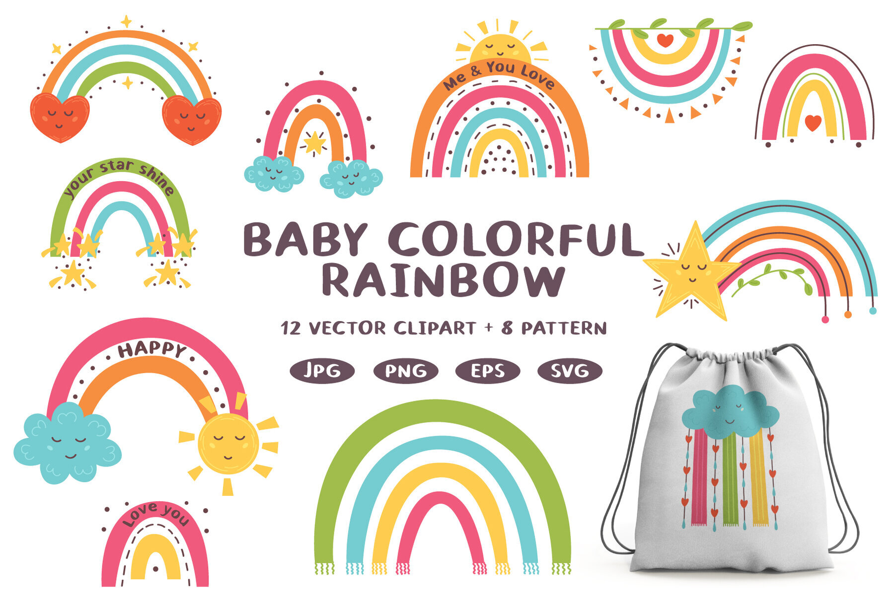 Baby Colorful Rainbow 1