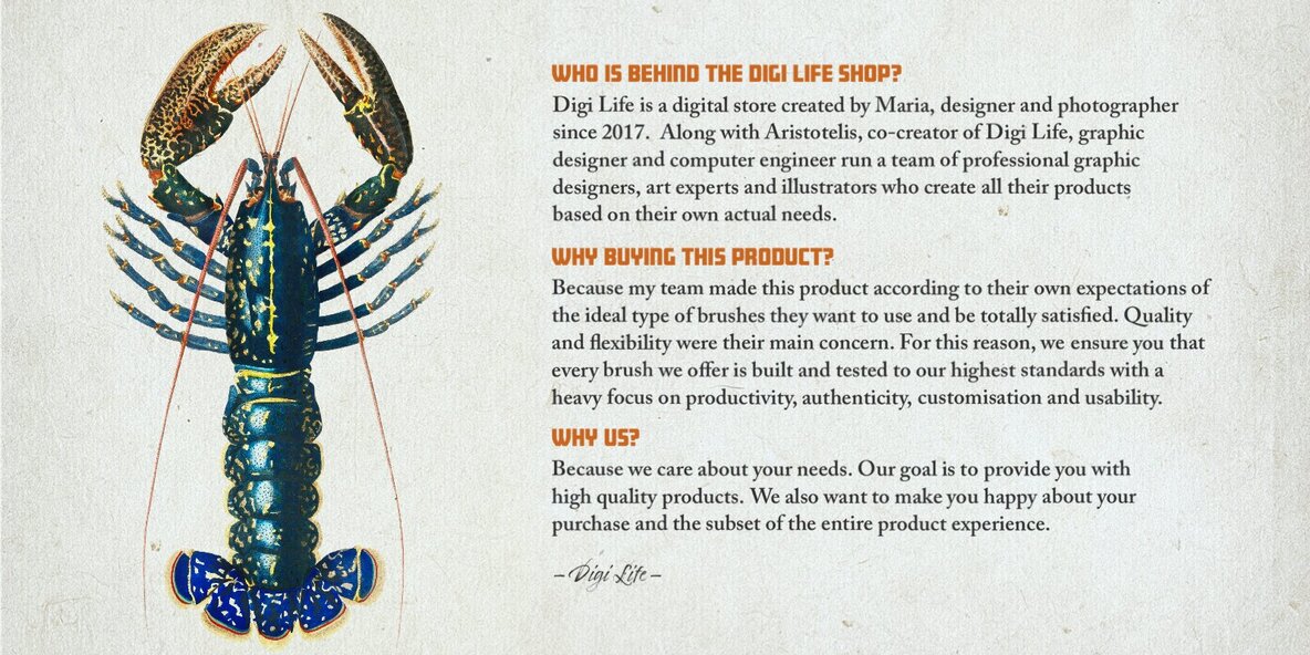 Hand Colored Engraving Procreate Kit 9