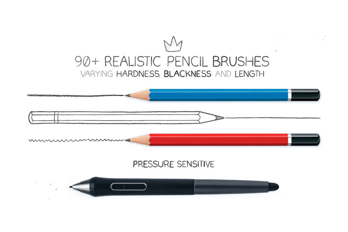 Realistic Pencil Brushes 2
