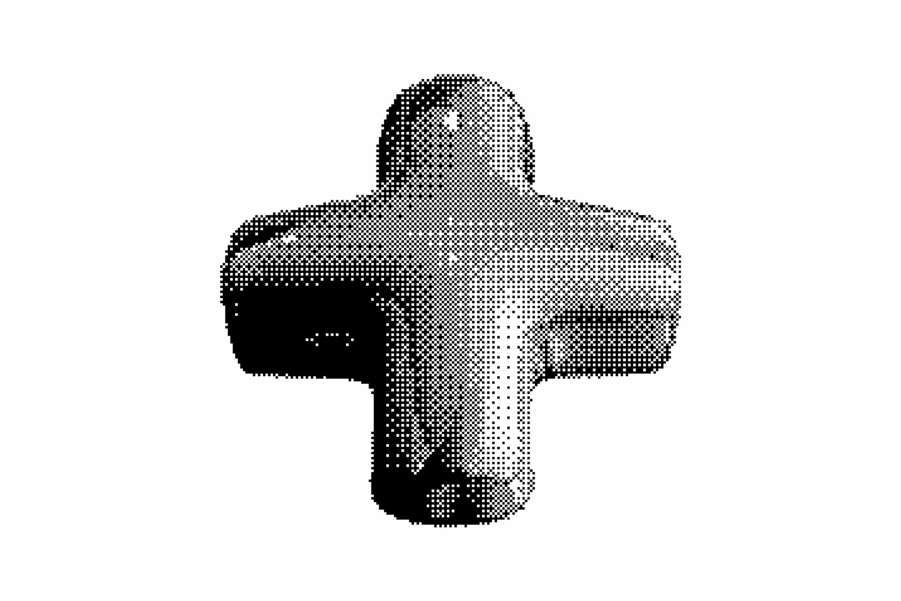 Dithering Bitmap Vector Shapes Collection 9