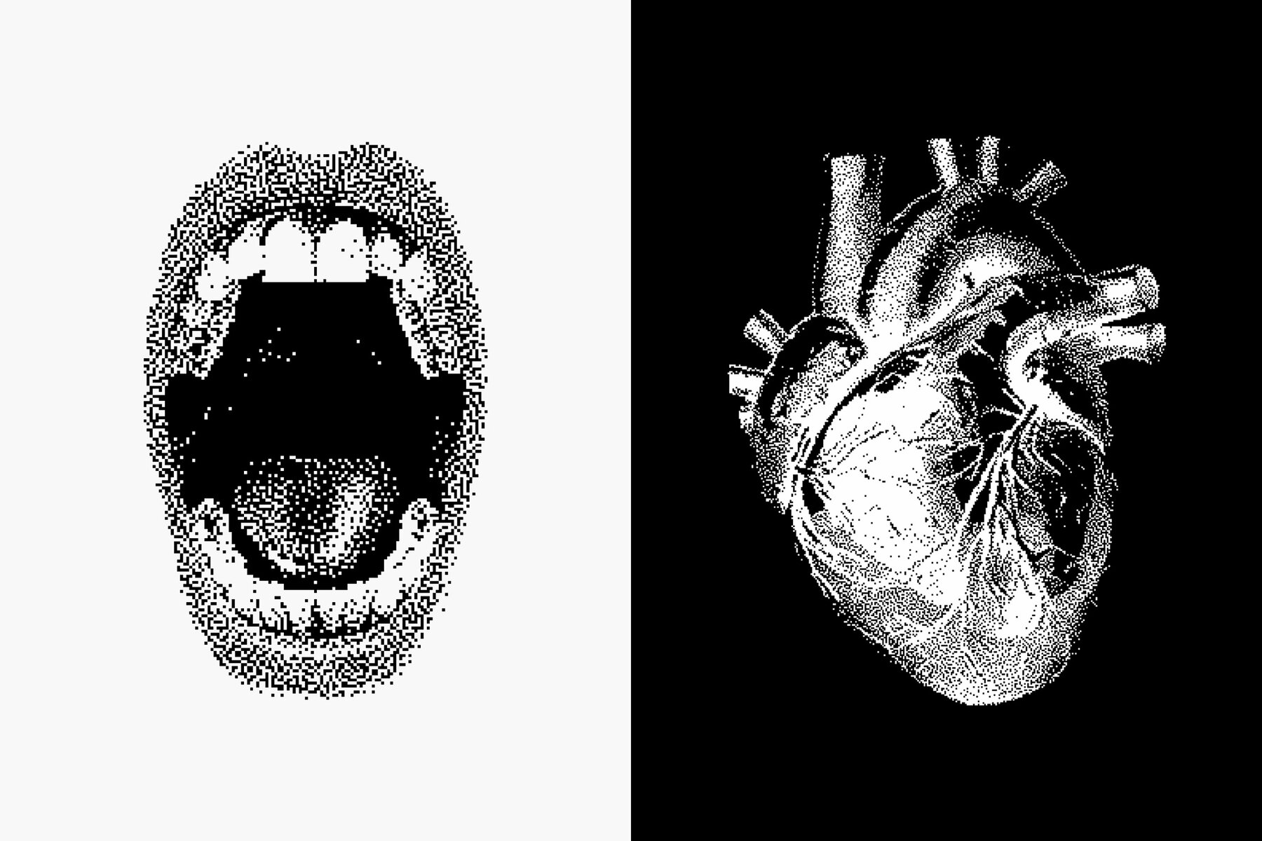 Dithering Bitmap Vector Shapes Collection 12