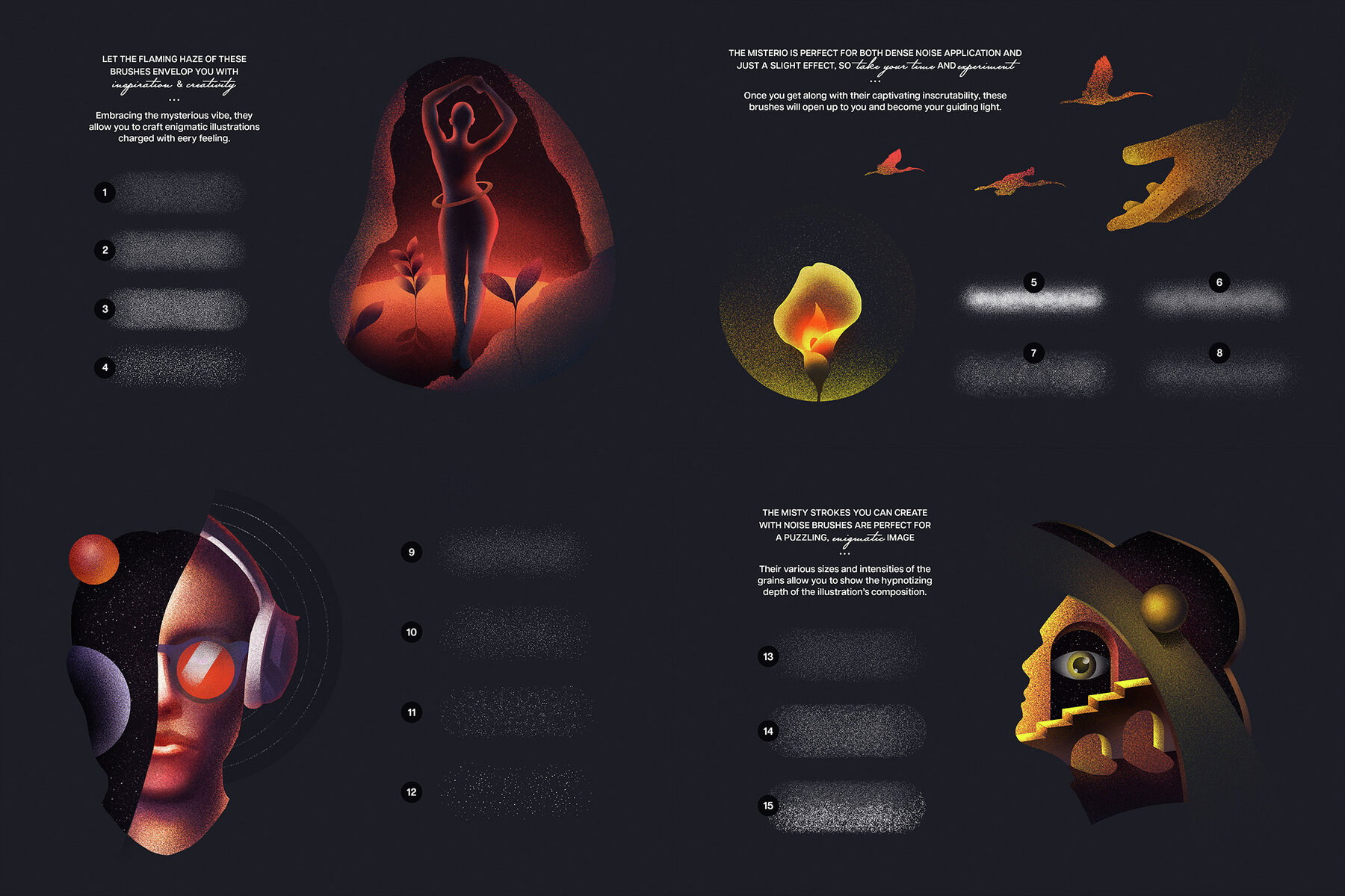 18 in 1 Procreate Brushes Bundle 4