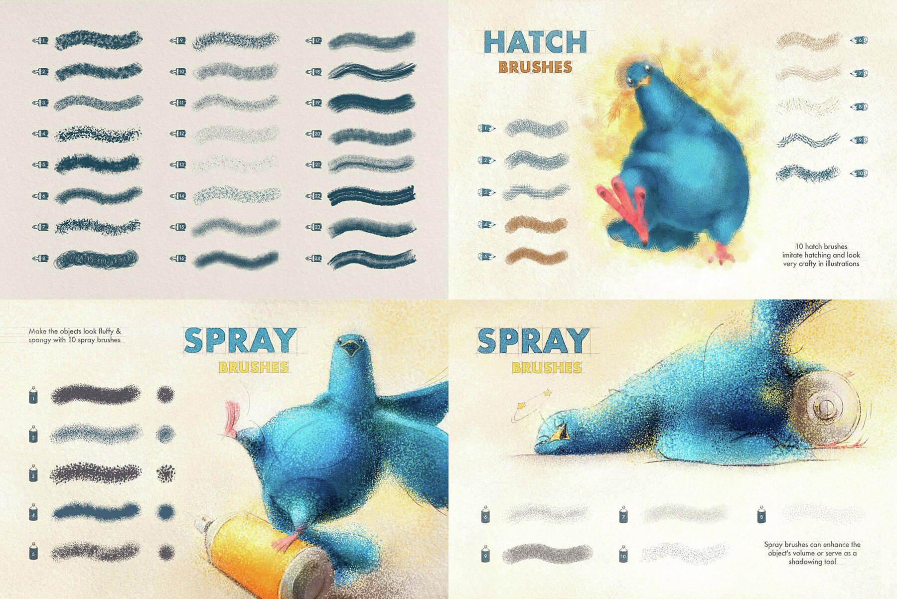 18 in 1 Procreate Brushes Bundle 11