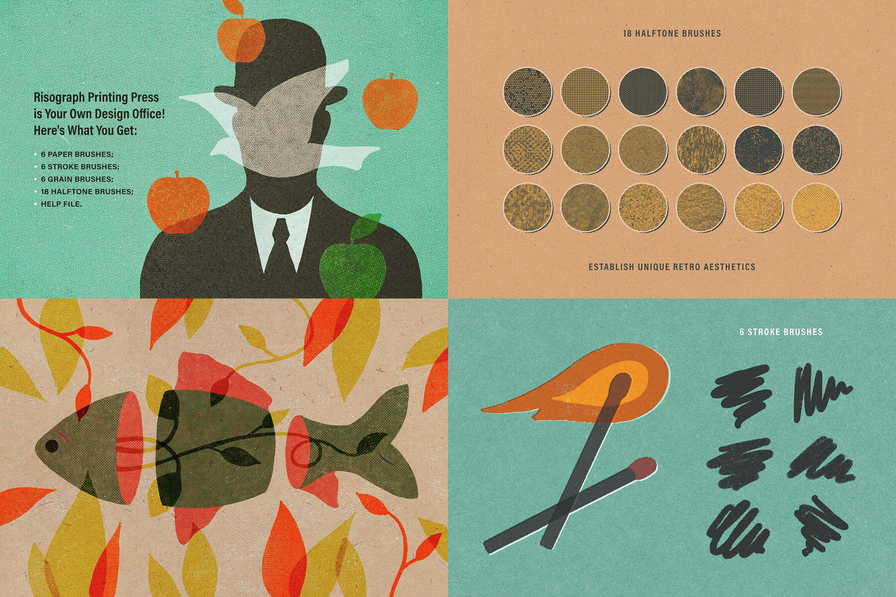 18 in 1 Procreate Brushes Bundle 13