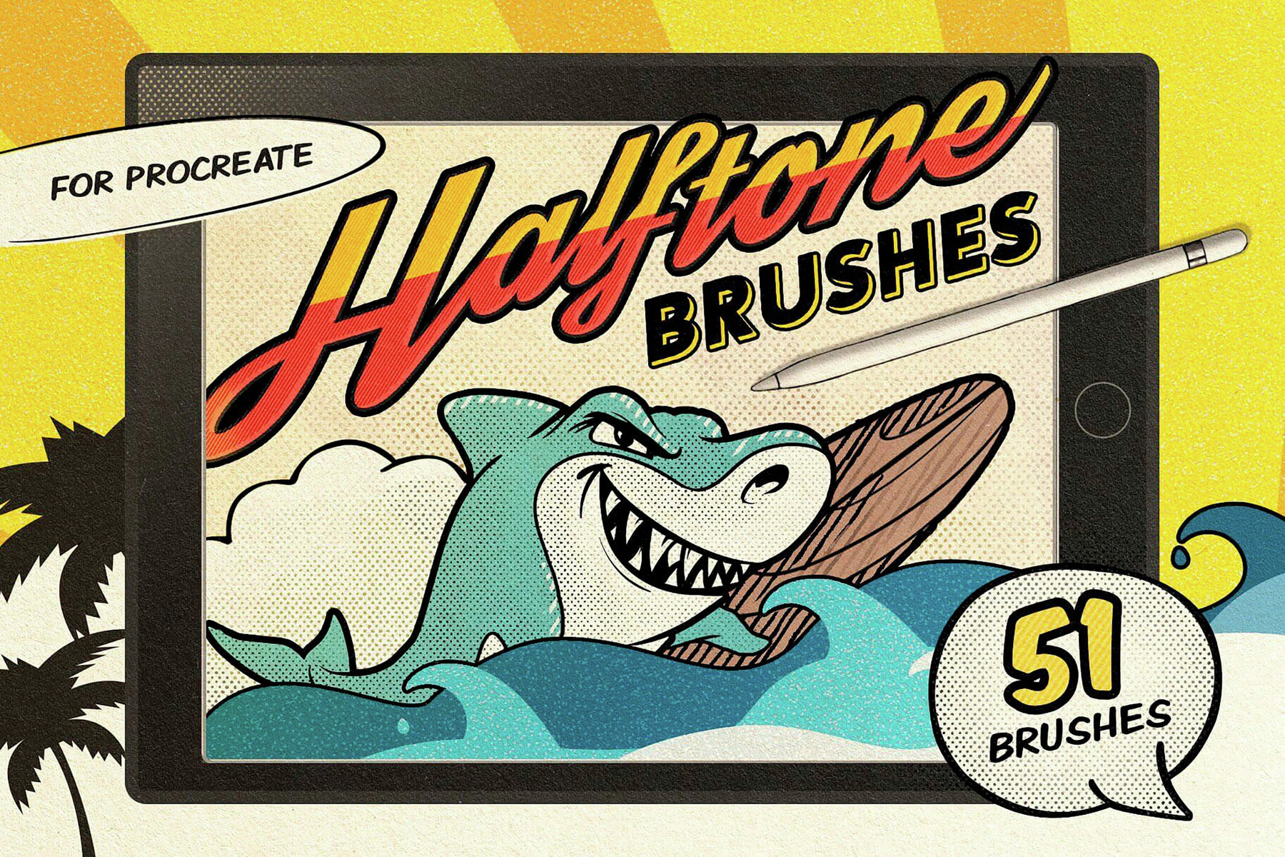 18 in 1 Procreate Brushes Bundle 36