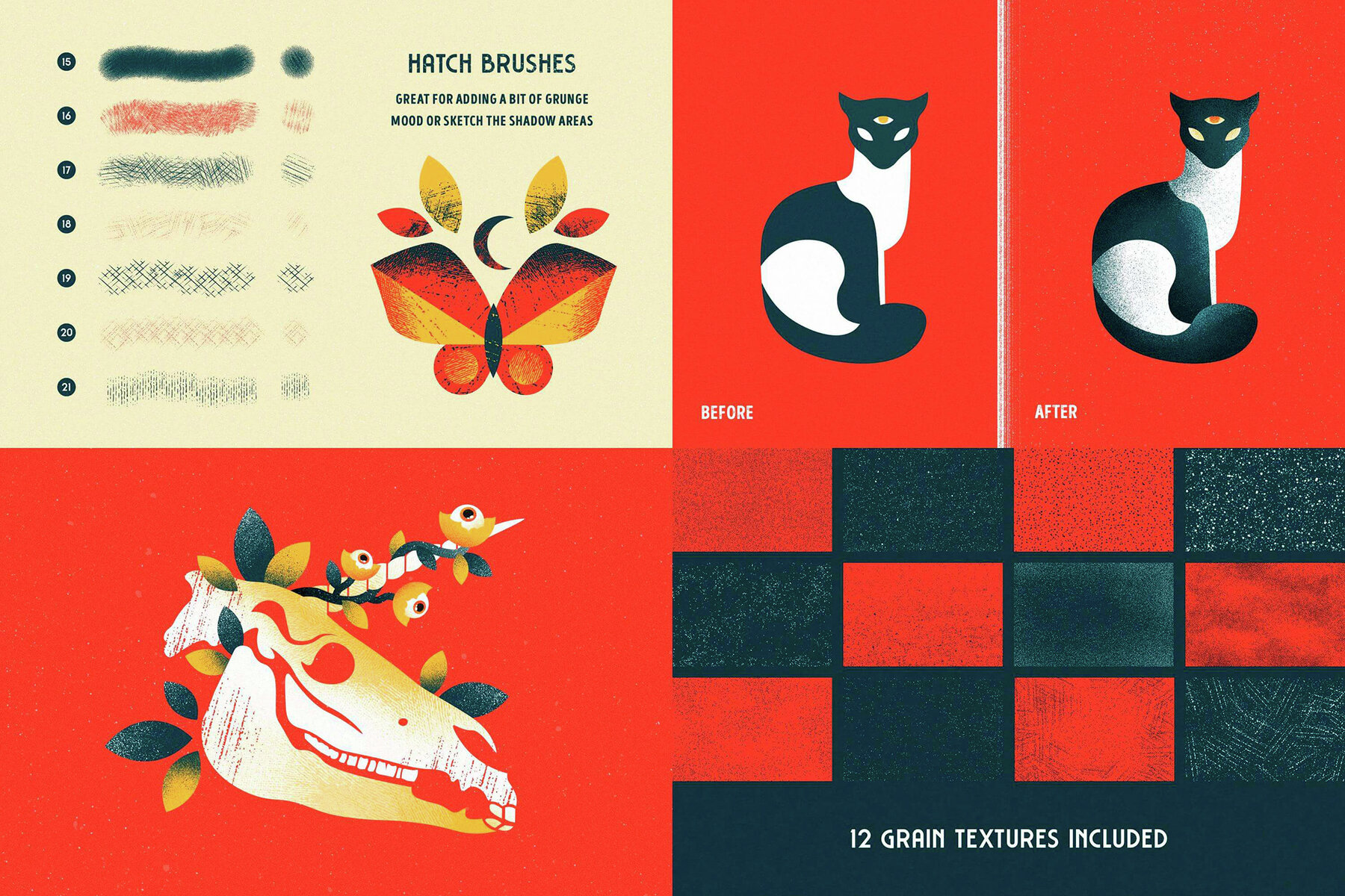 18 in 1 Procreate Brushes Bundle 41