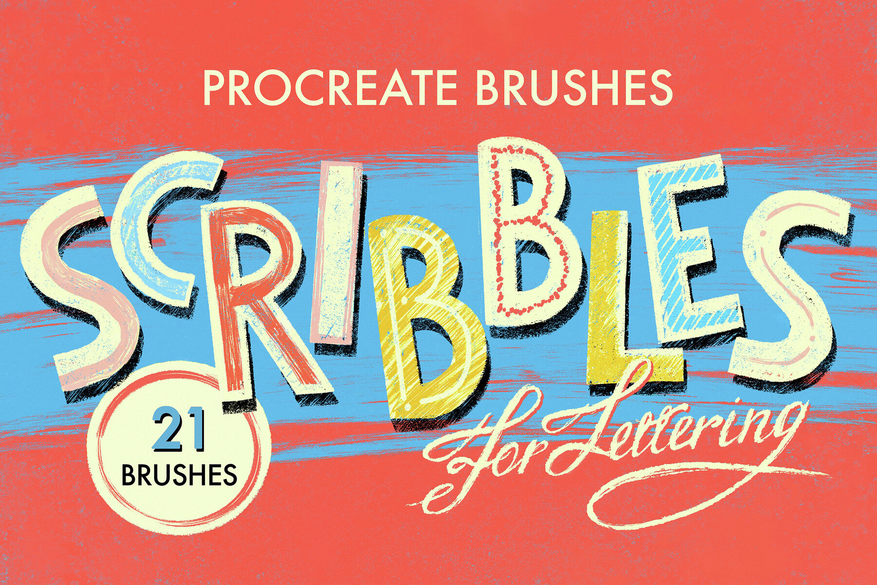 18 in 1 Procreate Brushes Bundle 44