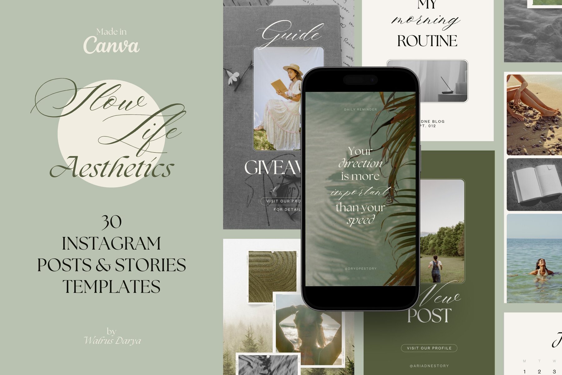 Slow Life Social Media Templates 1