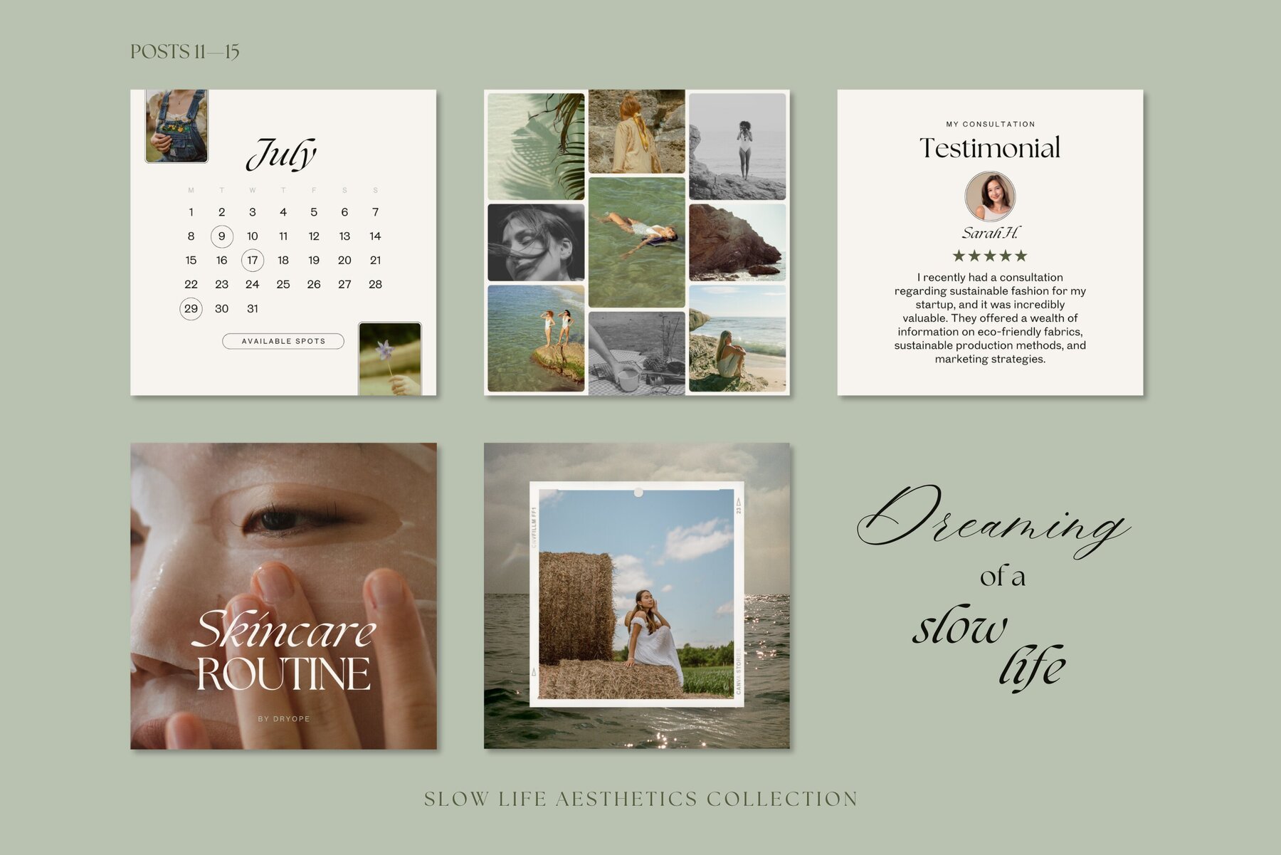 Slow Life Social Media Templates 7