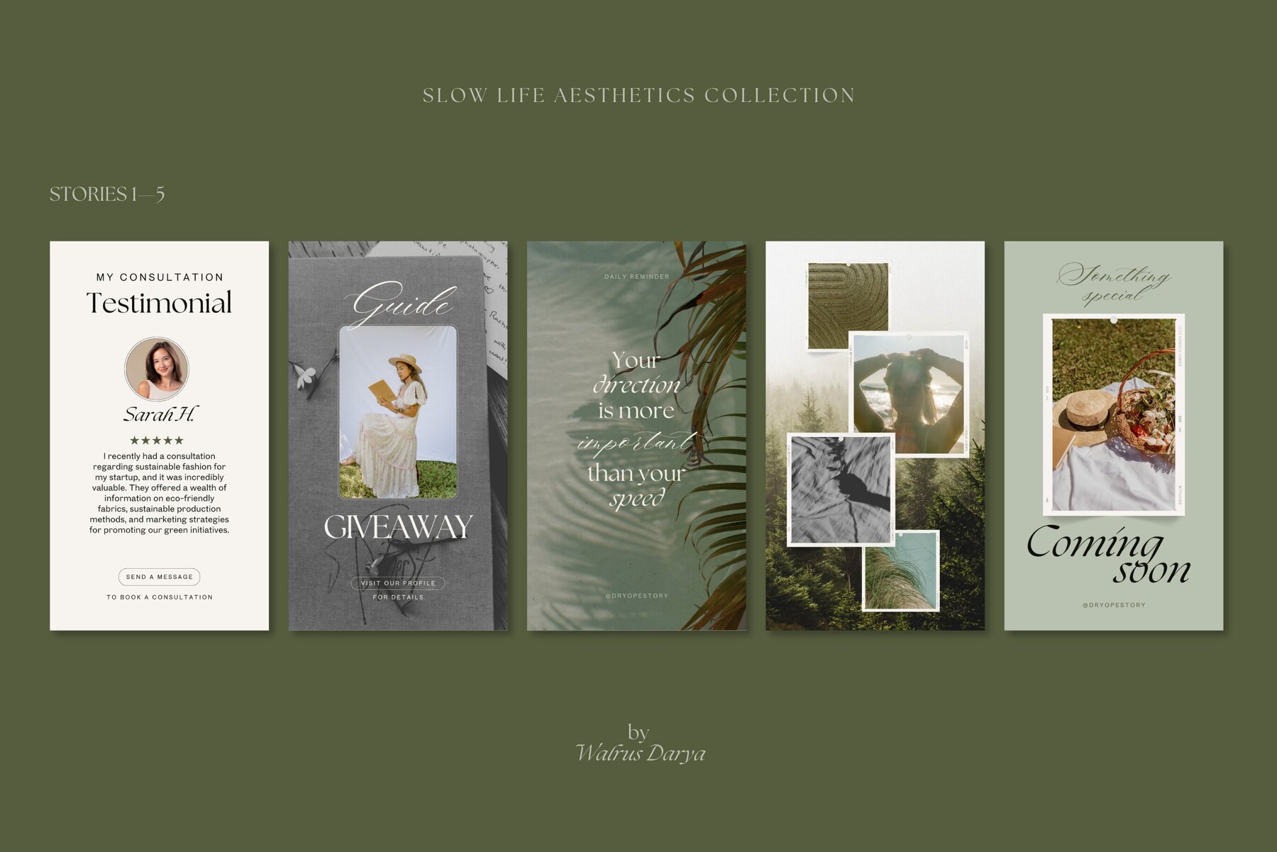 Slow Life Social Media Templates 9