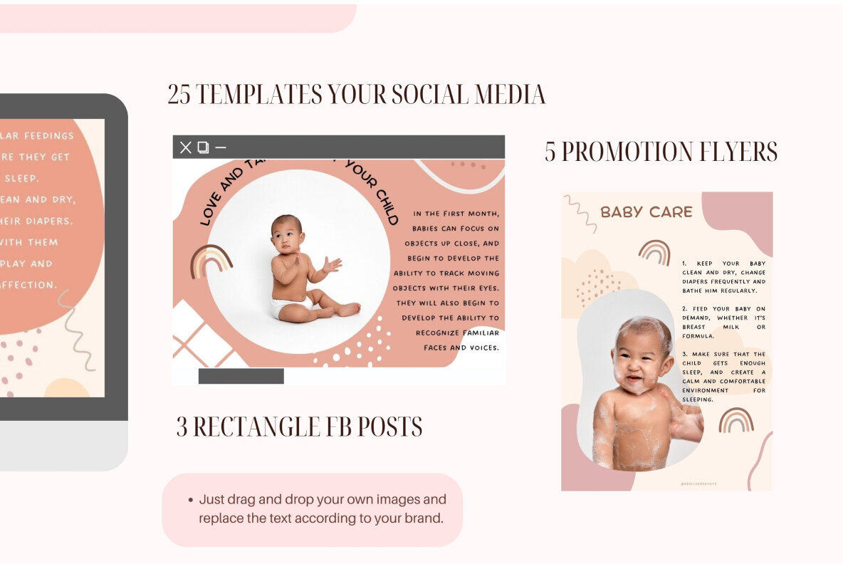 Baby Care Canva Social Media Templates 3