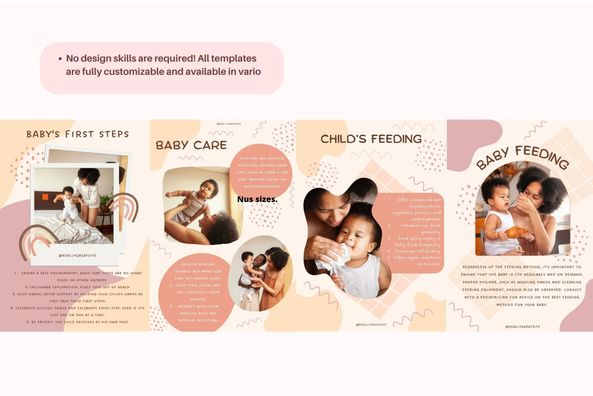 Baby Care Canva Social Media Templates 4