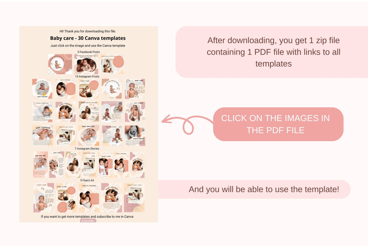 Baby Care Canva Social Media Templates 6
