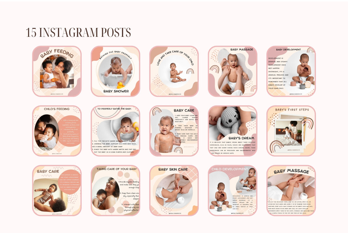 Baby Care Canva Social Media Templates 7