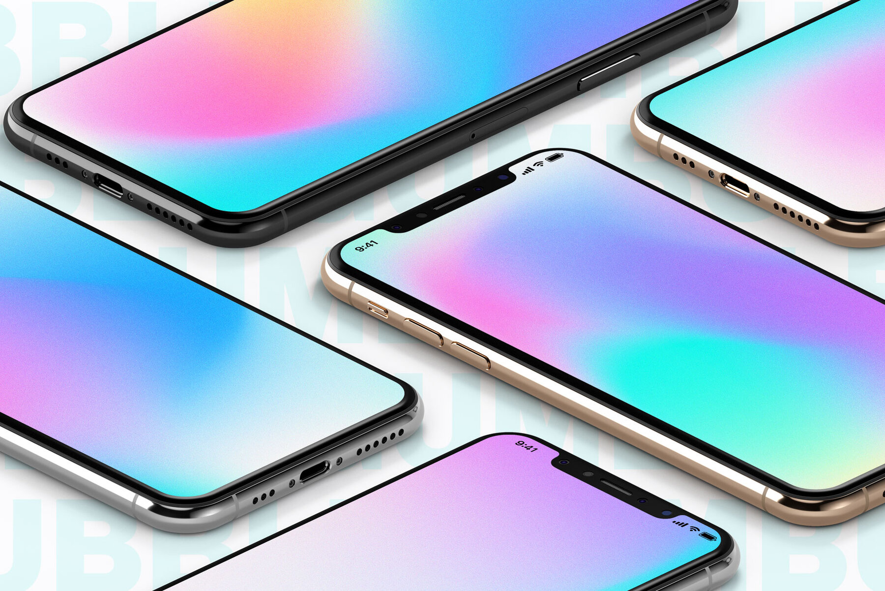 Bubble Gum Gradient Textures 8