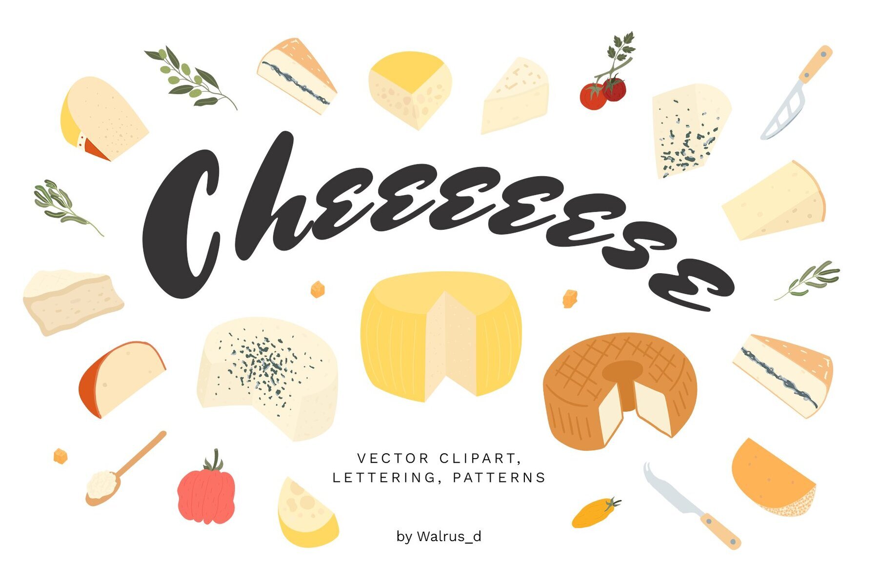 Cheese Illustrations Clipart 1