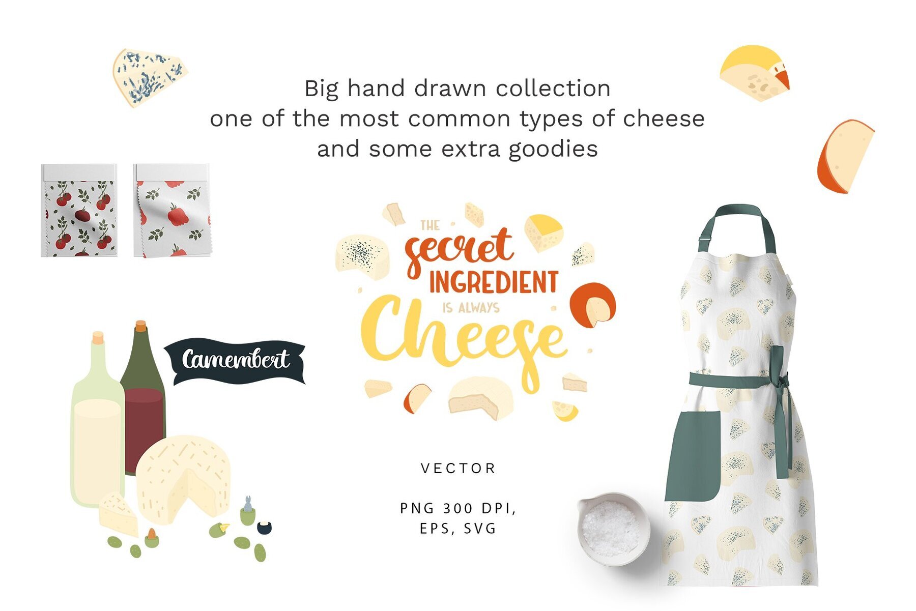 Cheese Illustrations Clipart 2