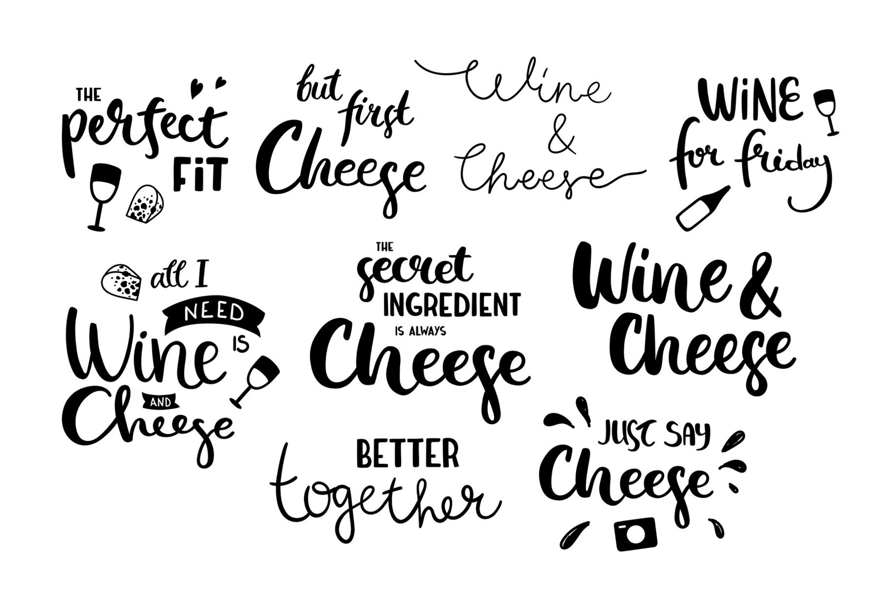 Cheese Illustrations Clipart 8