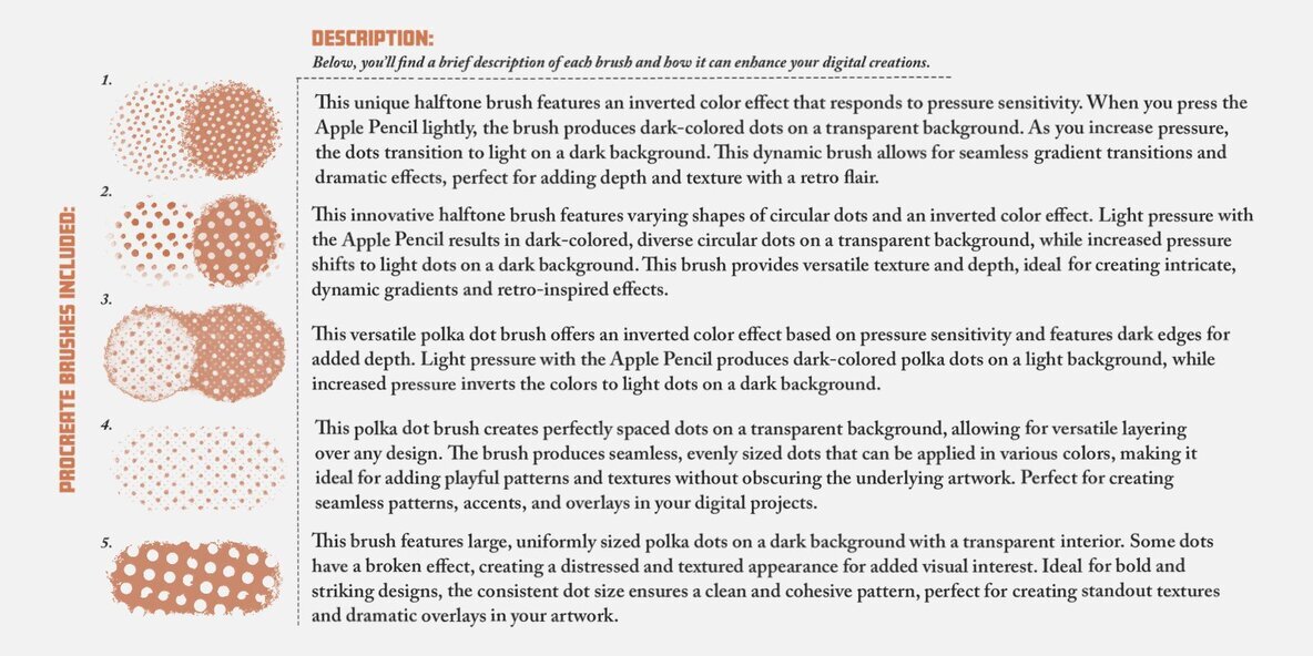 Dots Dots Dots Procreate Brushes 2