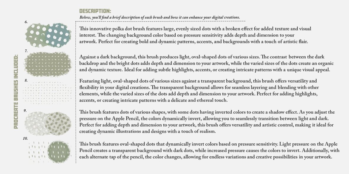 Dots Dots Dots Procreate Brushes 3