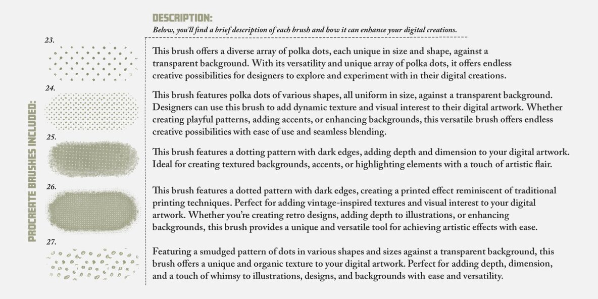 Dots Dots Dots Procreate Brushes 6