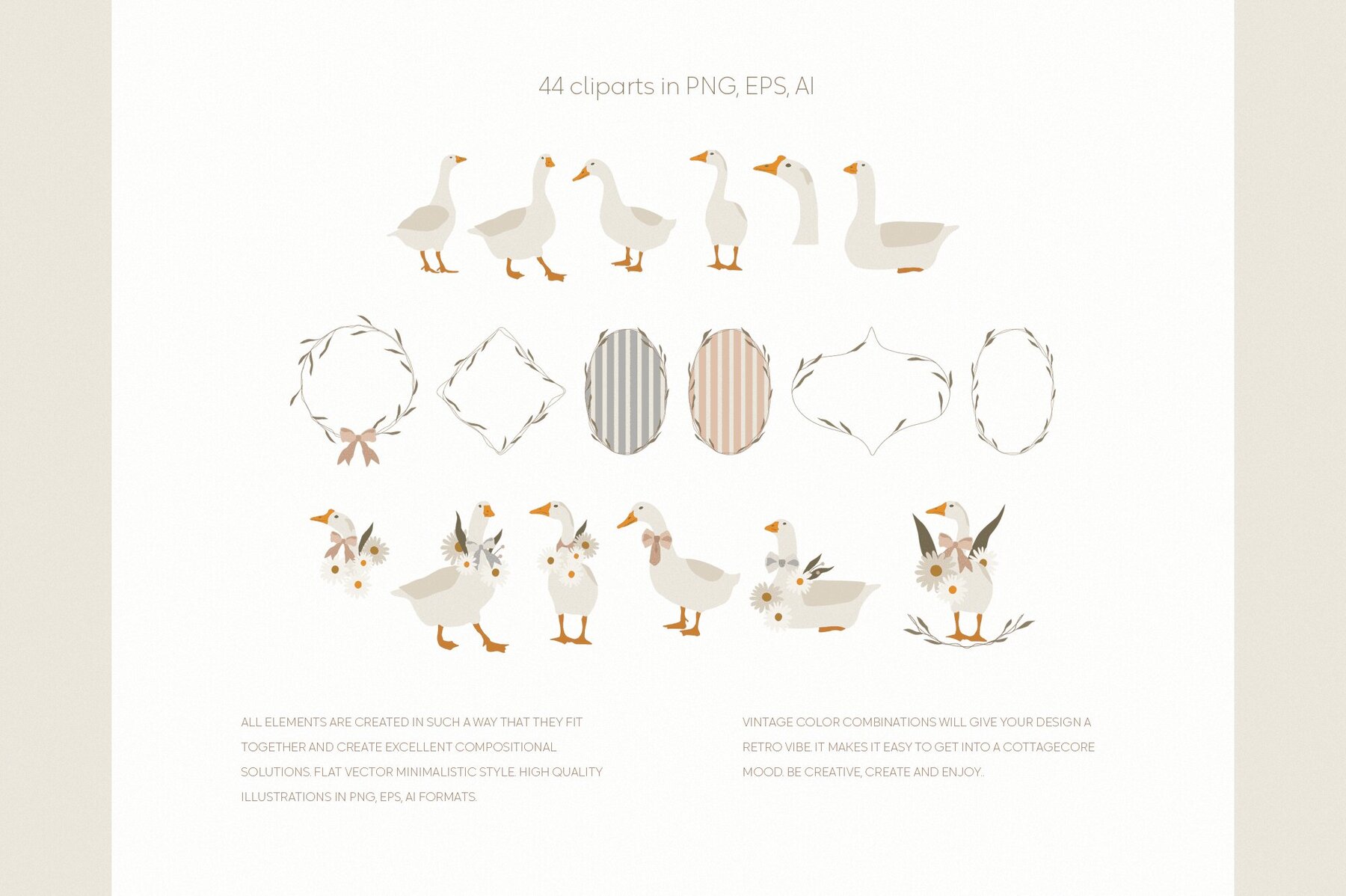 Grandmillenial geese set 5