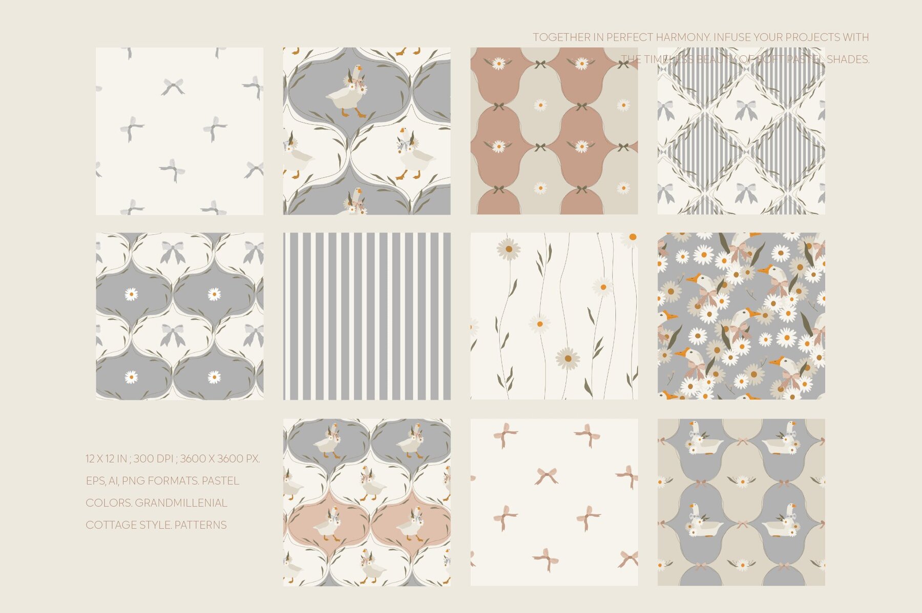 Grandmillenial geese set 9