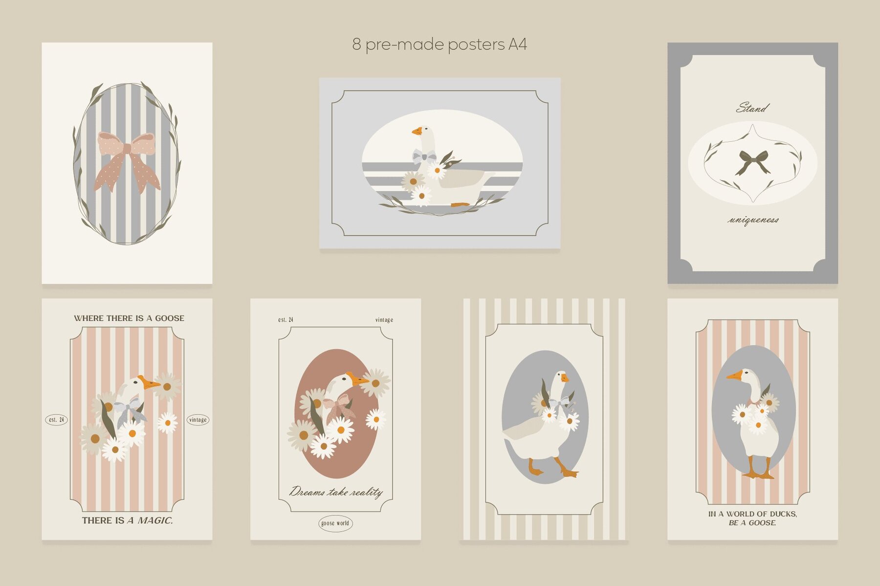 Grandmillenial geese set 10