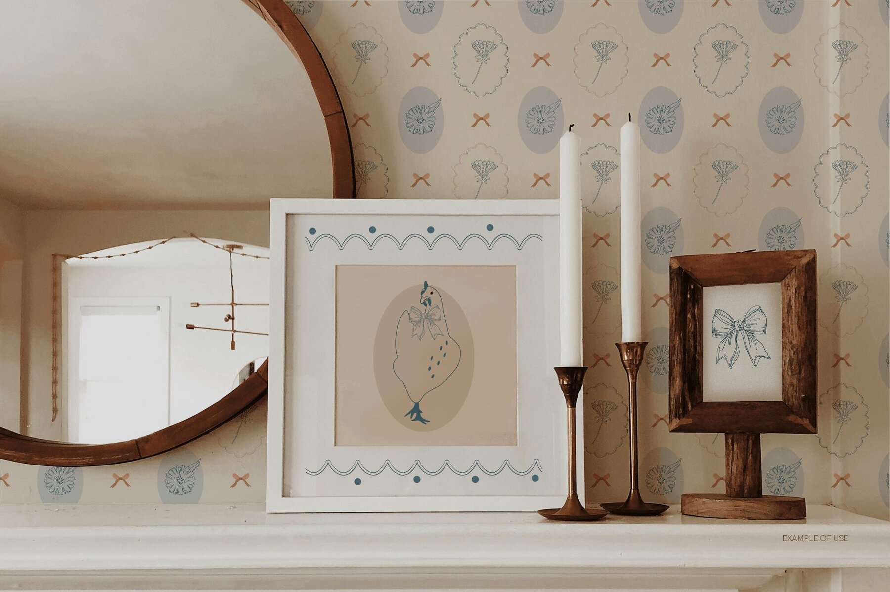 Vintage cottagecore chickens 6