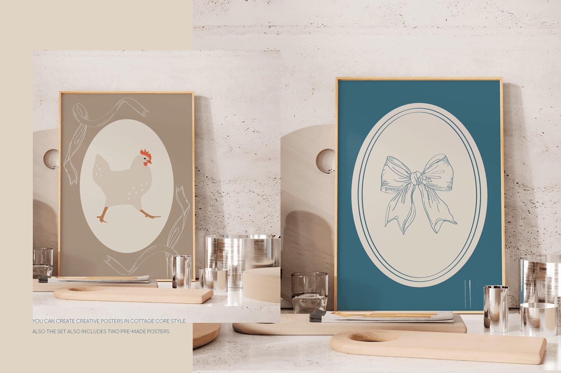 Vintage cottagecore chickens 10